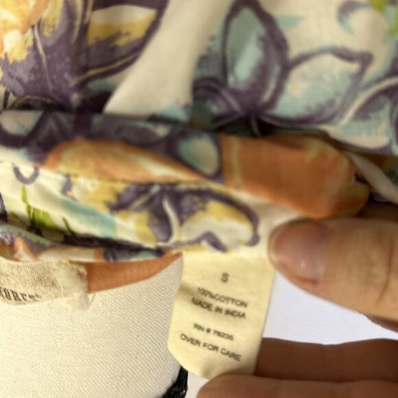 Paradise Shores 100% Cotton Floral Button Up Shirt - Size Small - Picture 8 of 10